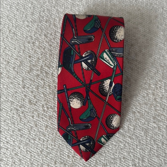 Men’s Vintage Golf Tie - Picture 1 of 4